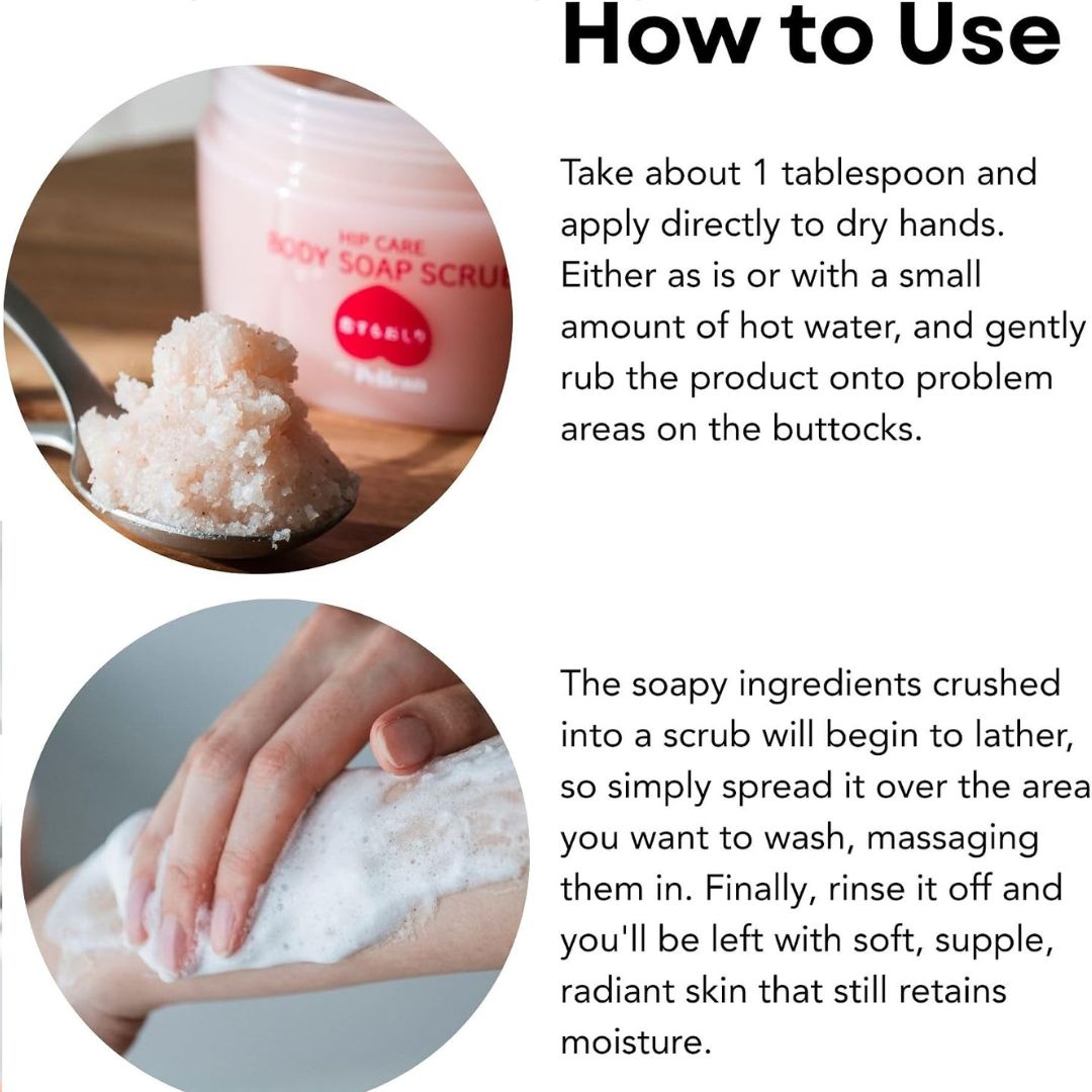 Pelican Soap Hip Care Body Soap Scrub Sweet Peach [180g]